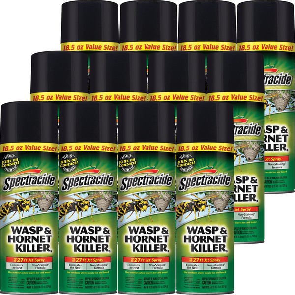 Spectracide Wasp & Hornet Killer Aerosol Kills Wasps, Hornets And
