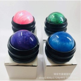Black Massage Ball Roller Full Body Massage Ball Pink 3ea