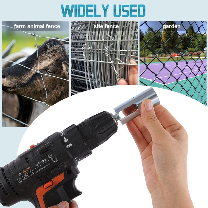 Methuker EZ Twist Ties Tool Compatible with 9 Gauge Drill