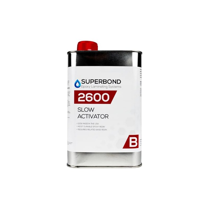 Superbond Laminating Epoxy 2600 Activator Quart Can - for Use