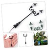 Operitacx Miniature Park Lamp 2pcs Decorative Mini Street Light Models