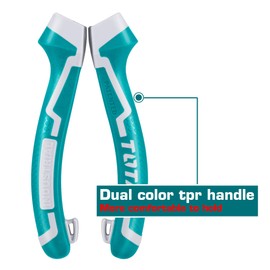 TOTAL - Reinforced Universal Pliers | Chrome Vanadium | Ergonomic Fibre Handle | Fixation for Fall Protection | Length: 200 mm