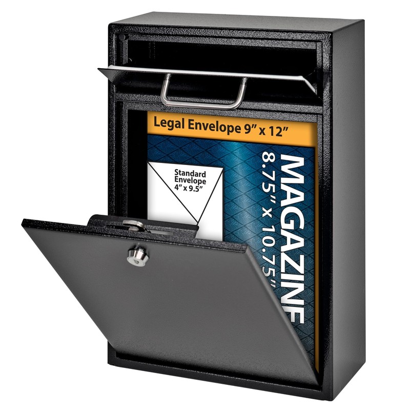 Mail Boss 7412 High Security Steel Locking Wall Mounted Mailbox-Office