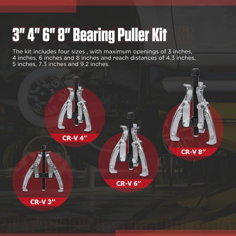 LINXINO Gear Hub Pulley Puller 2 Jaw Puller 3 Jaw