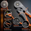 Preciva Ferrule Crimping Tool Kit, Self-Adjustable Ratchet Crimper for AWG