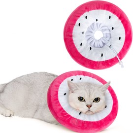 ANWA Adjustable Cat Cone Collar Soft, Cute Cat Recovery Collar, Cat Cones After Surgery for Kittens