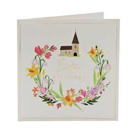 Pack of 8 Easter Greeting Cards with Envelopes, 2 Designs (Spring Floral)
