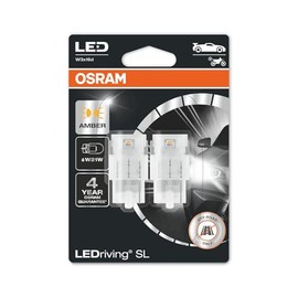 OSRAM LEDriving® SL, ≜ W21W, Amber, LED signal lamps, Off-road only, non ECE, Double Blister