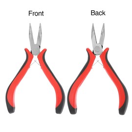 1 Set Hair Extension Tool Kit Plier Hook Pulling Needle 200Pc or so Micro Silicone Link Rings Beads for Professional Hair Styling Tools Accessory (#5)