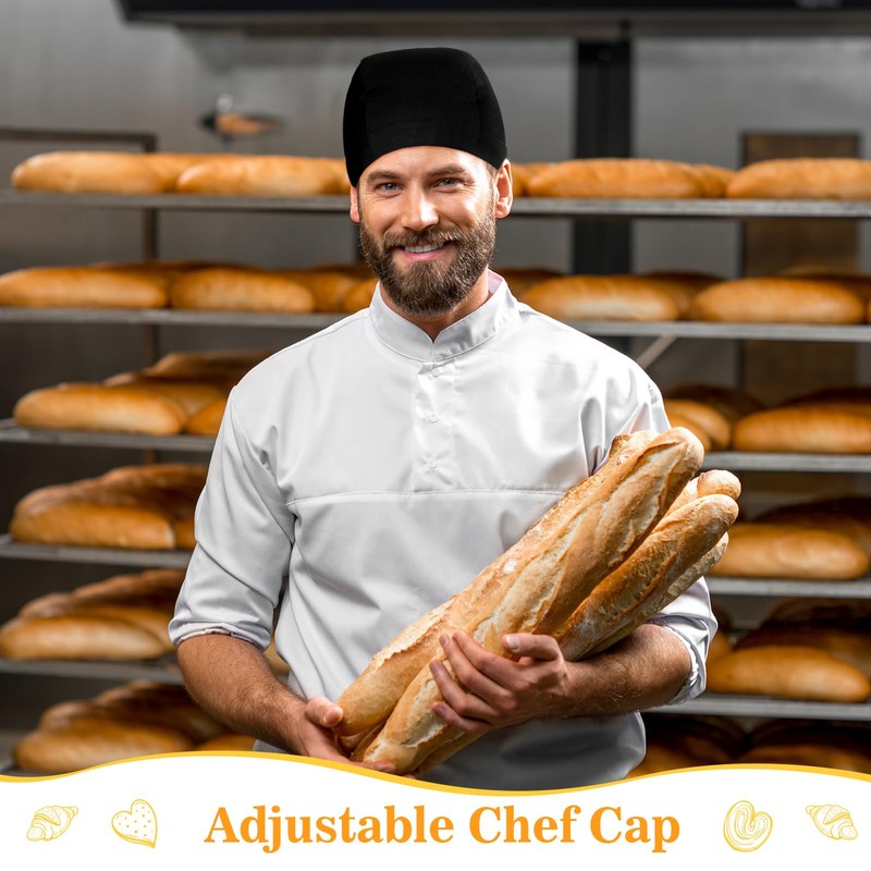 Chuarry Chef Hat Tie Back for Men Adjustable Chef Cap