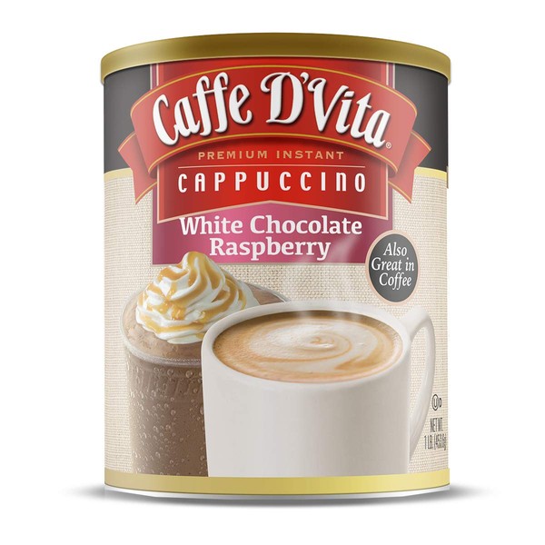 Caffe D'Vita White Chocolate Raspberry Cappuccino (16 oz)