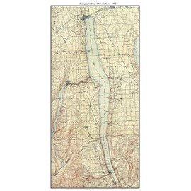 Seneca Lake - 1902 USGS Old Topographical Map Custom Composite Print New York Finger Lakes