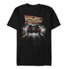 Back To The Future Mens Vintage Peelout Basic Solid Tee