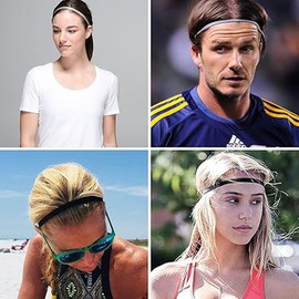 Hair Band Sweat Prevention Hair Band Elastic Quick Drying Fiber Thin Exercise Sweat Prevention Hair Band Face Wash Exercise Antibacterial Deodorization Moisture Absorption Black 3 Piece Set + Gray