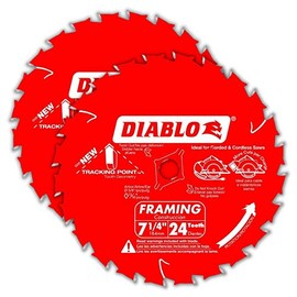 Freud Diablo 7-1/4-Inch 24 Tooth Framing Circular Saw Blades (2-Pack)