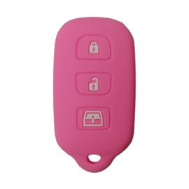 Key Fob Cover for Toyota: 3 Buttons Key Fob Case Fit for 1999-2009 Toyota 4Runner 2001-2008 Toyota Sequoia HYQ12BBX HYQ12BAN HYQ1512Y (Pink)