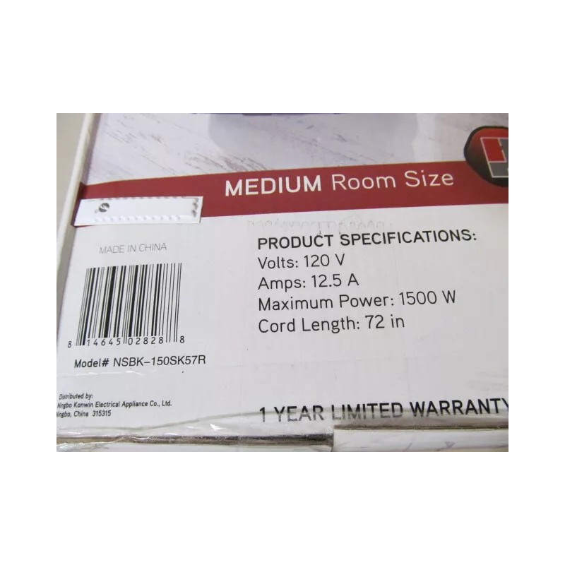 Konwin 16" Oscillating Ceramic Tower Heater for Medium Room Size,