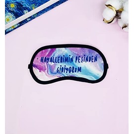 giftmoda Hayallerimin Peşinden Git Tasarımlı Uyku Bandı