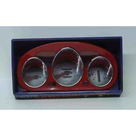 APC Red 96-00 Honda Civic Euro Dash Cluster Cover Eurodash Gauges Instrument