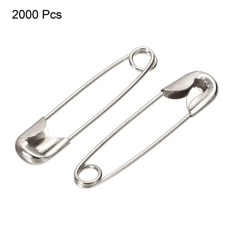 sourcing map Pack of 2000 Safety Pins 22 mm /