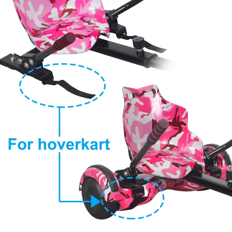 SISIGAD 4/6/8 Pack hoverboard straps for kart, Hoverboard Seat Attachment