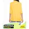 Argstar Yellow cardigan for women, Lightweight Casual Open Front Soft