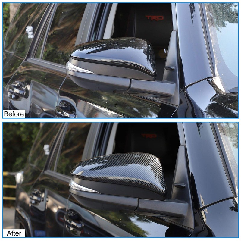 JeCar for 4Runner Carbon Fiber Side Mirror Cover Trim Decoration