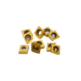 OSCARBIDE CCMT09T304(CCMT32.51) Carbide Turning Inserts,CCMT Insert Mutilayer Coated CNC Lathe Replacement Cutters Inserts for Lathe Turning Tool Holder Boring Bar,10 Pieces