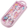 Skater TACC2AG-A Children's Antibacterial Slide Trio Set Lunch Chopsticks Spoon