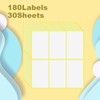 KEWUZY 180 Stück 50x100mm Etiketten Selbstklebend zum Beschriften, Universal Aufkleber