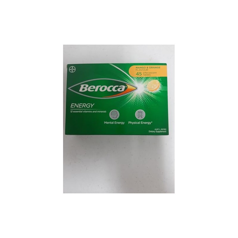Berocca Energy Vitamin B & C Mango & Orange Flavour