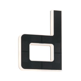 Paulmann 94653 LED Solar House Number D IP44 Warm White Battery Changeable Including 1 x 0.2 Watt Solar Light Black Solar Lamp Plastic Solar Light 3000 K