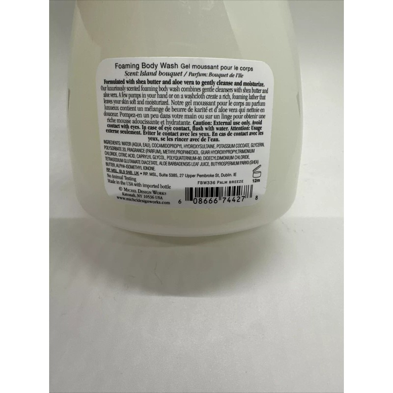 Michel Design Works Foaming Body Wash, Palm Breeze (FBW336)
