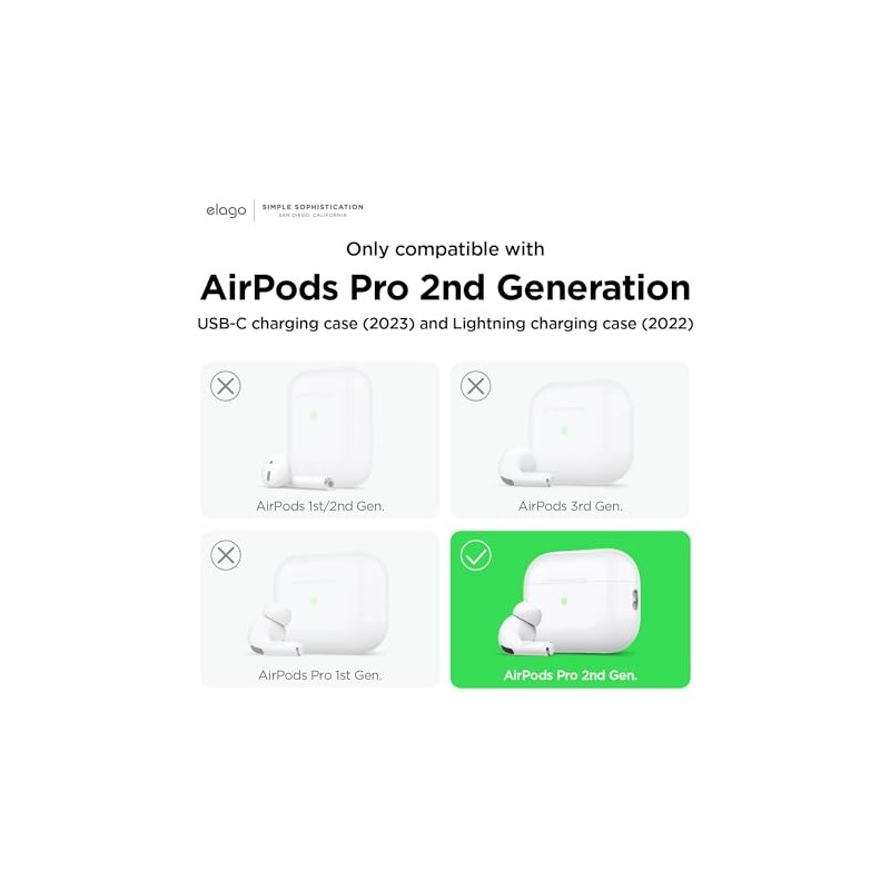 elago Funda de Silicona para AirPods Pro 2