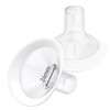 Pack of 2 24 mm Soft Breast Shields with 106 Degree Opening Angle for Medela Breast Pumps, PersonalFit, Freestyle, Maxflow, Freestyle Flex Swing Maxi Connector, Zoome Z1/Z2, NCVI, Lansinoh Signature