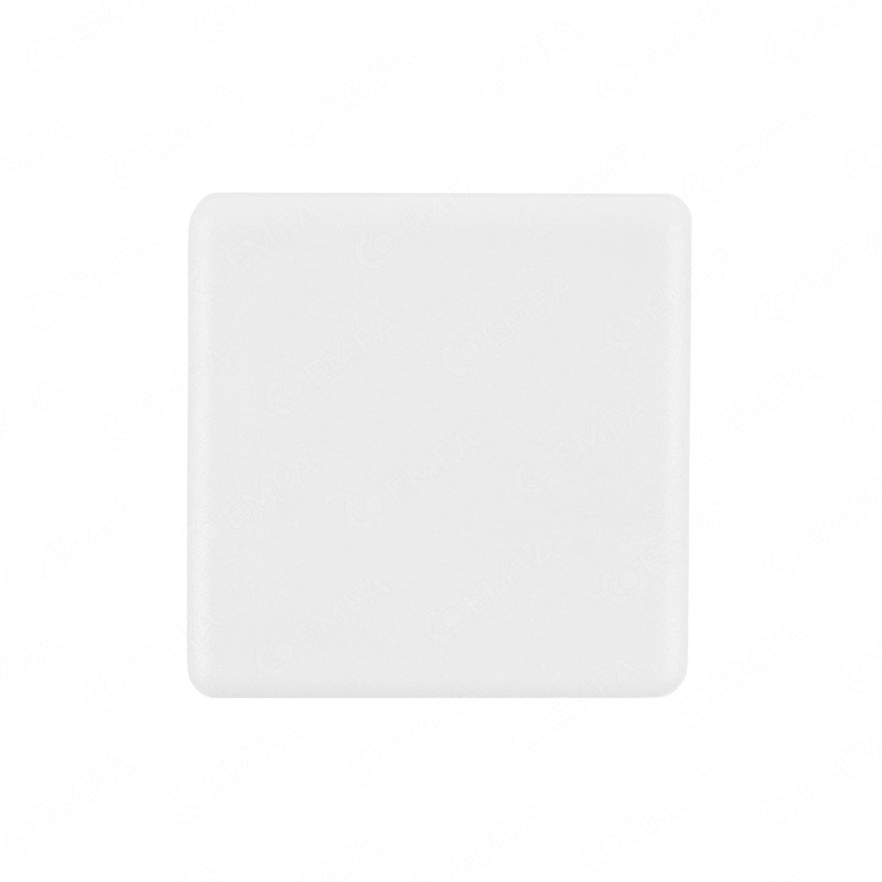 5 pcs. square end cap 25x25 white plastic plug caps