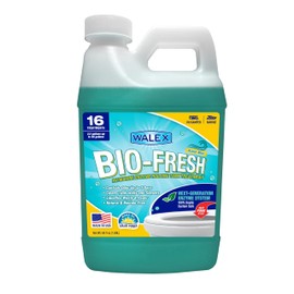 Walex Bio-Fresh Liquid Enzyme Holding Tank Treatment for RV, Camper & Marine - Black Water Tank Deodorizer, Liquifies Waste & Toilet Paper, Septic Tank Safe, Biocide-Free, Ocean Mist, 64oz