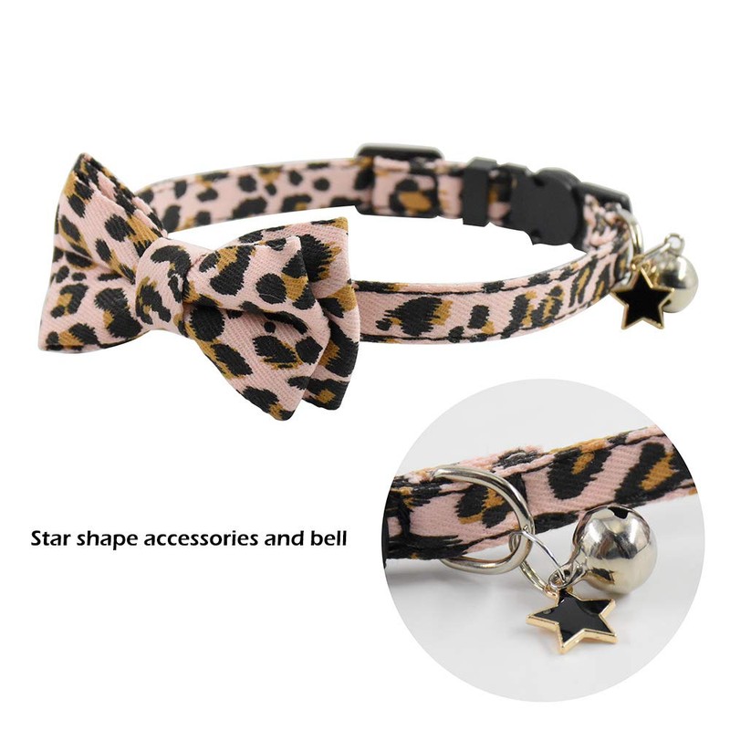 XPangle Bowtie Cat Collars Breakaway with Bell, Adjustable Cute Kitty