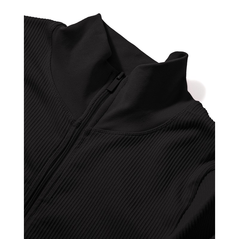 DOULAFASS Zip Full Body Jumpsuit Women's Long Sleeve Yoga One-Piece