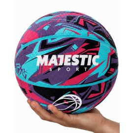 Majestic Sport Basketballs for children, teenagers and adults, size 7, basketball, outdoor, indoor, Galaxy