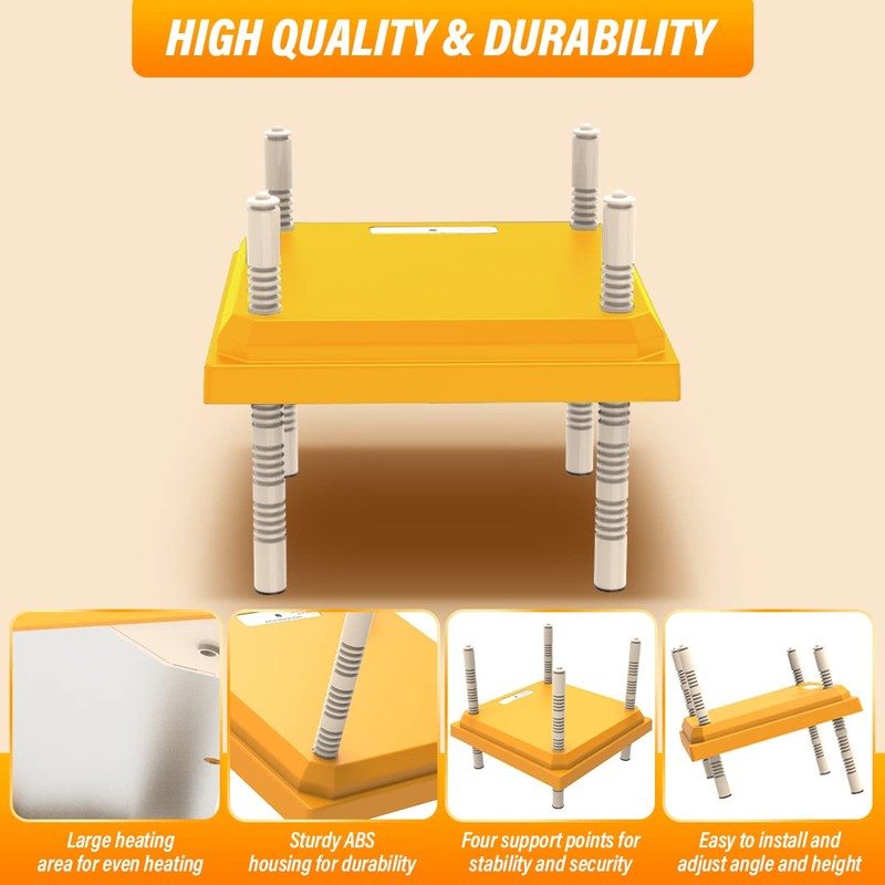 BlyeMichdi BlyeMichdi Brooder Heater for Chicks,10" x 10" Chick Brooder