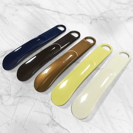 20cm Household Lazy Roll Shoehorn - Convenient 6-Color Plastic Shoe Puller One Size/Black 15ea