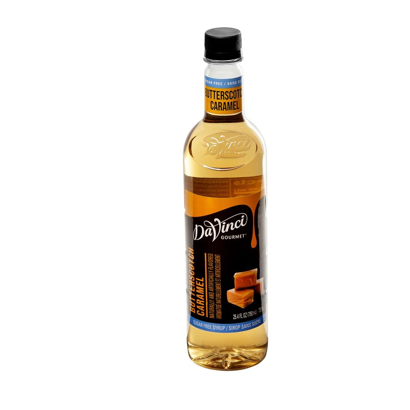 DaVinci Gourmet Sugar-Free Butterscotch Caramel Syrup, 25.4 Fluid Ounces (Pack