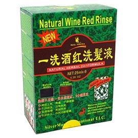 Diety Shampoo Natural Herbal Color Change Kit, Wine Red