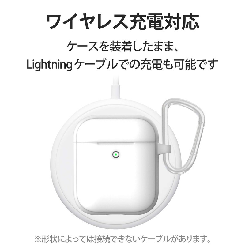 Elecom AVA-APTSWH Wireless Charging AirPods Compatible Tough Slim Case (with