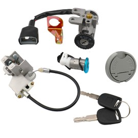 GY6 50cc Ignition Switch Key Lock Gas Tank Cap Set for TaoTao Roketa Peace Sports Jonway Sunl Sporty VIP Scooter Moped