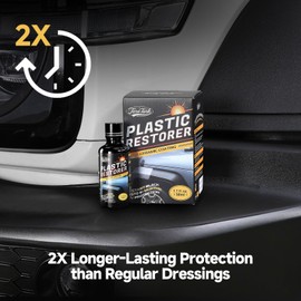 Toretark Plastic Restorer for Cars, Not a Dressing, Black Trim Restorer, Ceramic Crystal Coating Highly Concentrated, Lasting Up to 6 Months+ with UV Protection, Restore Automotive Exterior Protectant