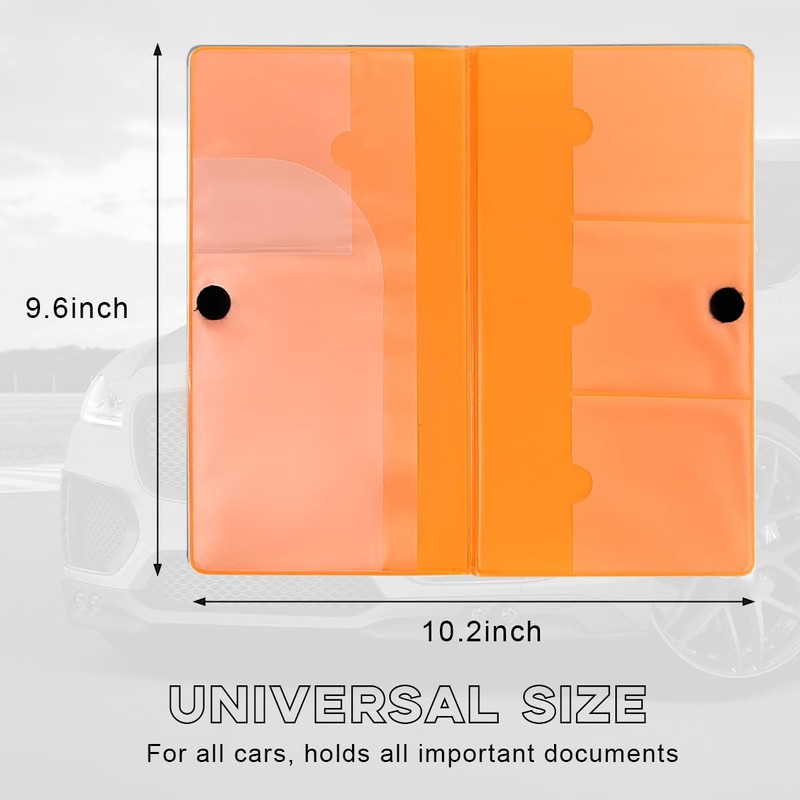 Yourkar Car Registration and Insurance Holder, 9.56"×5.19" Automotive Glove Box