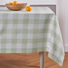 Solino Home Buffalo Check Linen Tablecloth 60 x 90 Inch