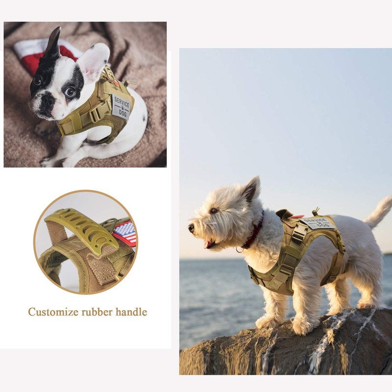 Arnés táctico para perro, K9, ajustable, resistente al agua, militar,